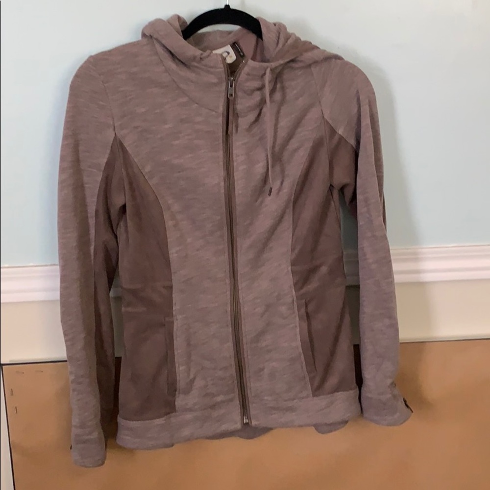 Suede fitted jacket